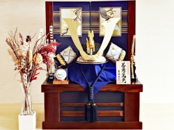 五月人形 吉徳大光 特別仕様 オオタニ 兜セレブレーション 着用兜 収納飾り