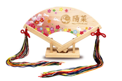桃の節句「名入れ・家紋入れ　吉祥檜扇（はねうさぎ）」【お届け約2週間】 601-200