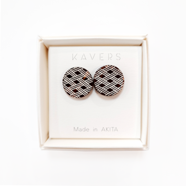 樺細工「カフリンクス（カフスボタン）」秋田 伝統工芸（桜皮細工