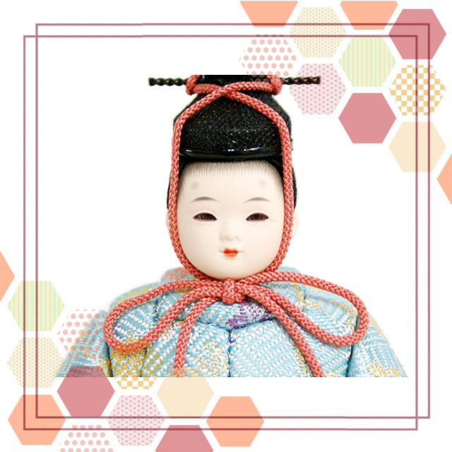 雛人形 吉徳監修 一秀作 木目込み人形「優」 親王平飾り(336-751