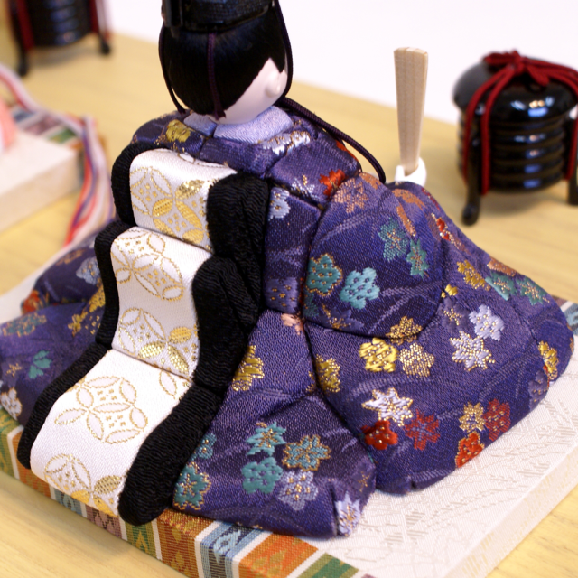 雛人形 吉徳大光 一秀作「心」 木目込み人形 親王平飾り(336-752)