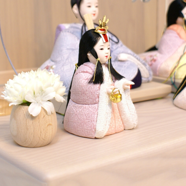 雛人形,久月,ほのか,彩葉,木目込み,親王,収納飾り,60935