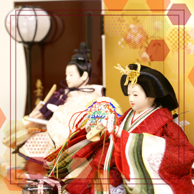 雛人形,東京久月, よろこび雛,コンパクト,収納飾り,ひな人形,6726