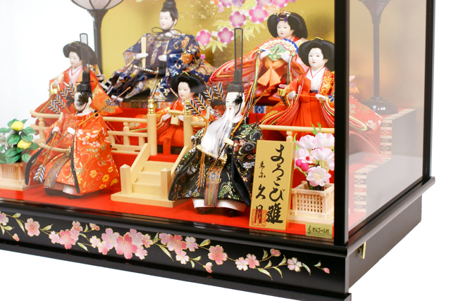 雛人形 ガラスケース入り ひな祭り やわらげる 