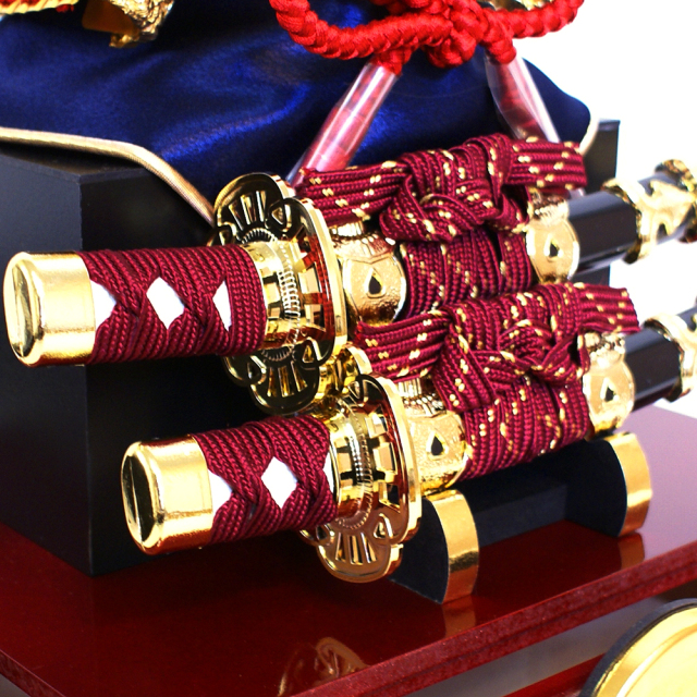 五月人形,久月,兜,家紋,ケース,アクリル,ガラス,コンパクト,K222-1