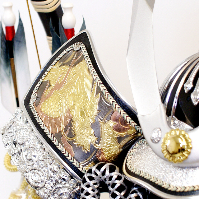 五月人形,久月,兜,家紋,ケース,アクリル,ガラス,コンパクト,K956