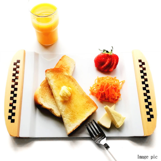 秋田の伝統工芸品「樺細工」製,Tsunaguシリーズ パンプレート