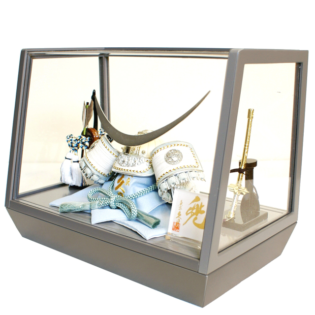 伊達政宗　東京久月　五月人形　家紋付き兜飾りガラスケース入 久月 五月人形 正規販売店 通販 桜竹オンラインショップ