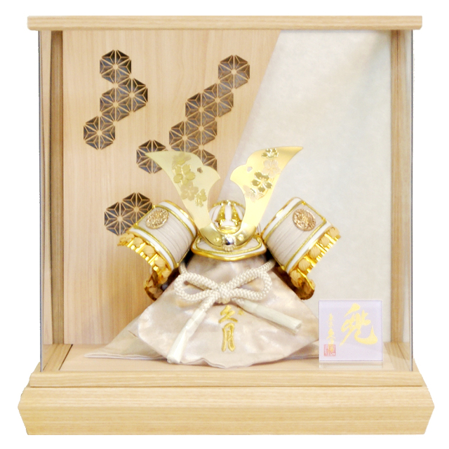 東京久月 五月人形 家紋付き兜飾りアクリルケース入・コンパクトサイズ 五月人形,久月,兜,家紋,ケース,アクリル,ガラス,コンパクト,QK5
