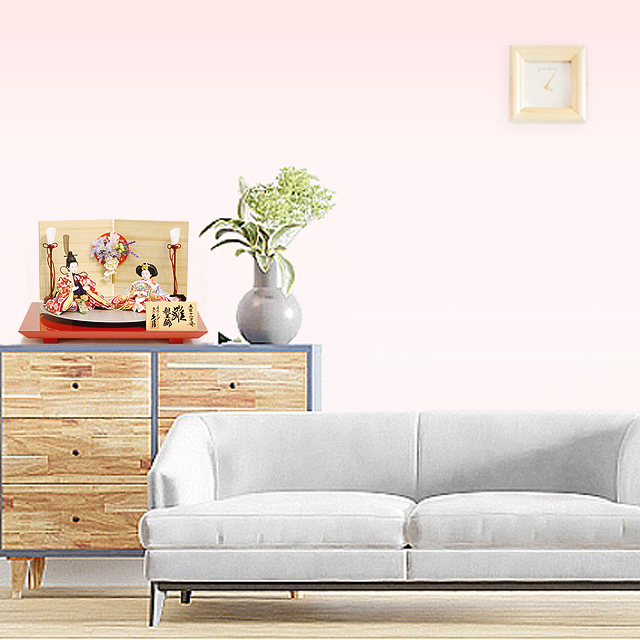 アウトレット商品・東京久月　雛人形親王平飾り・間口約６５×奥行約３５×高約３１㎝ アウトレット商品・東京久月 雛人形親王平飾り・間口約65×奥行