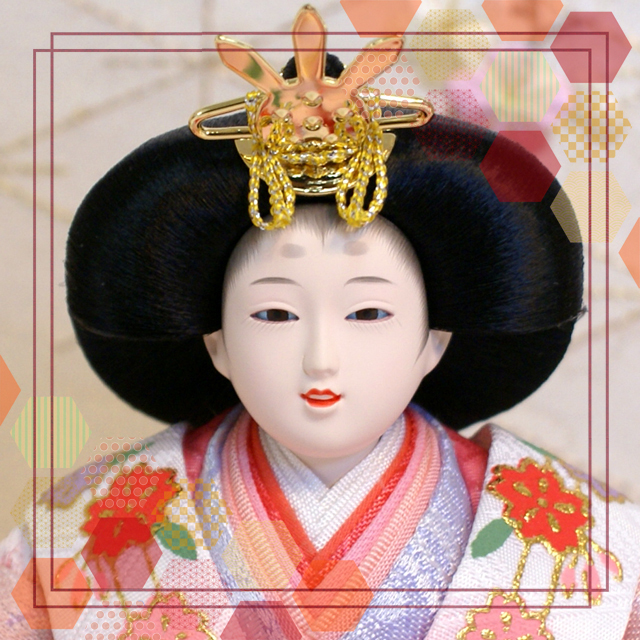 雛人形,東京久月, よろこび雛,コンパクト,収納飾り,ひな人形,S-37221