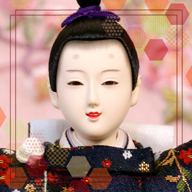 雛人形,東京久月,よろこび雛,収納式三段飾り,ひな人形,S-38331