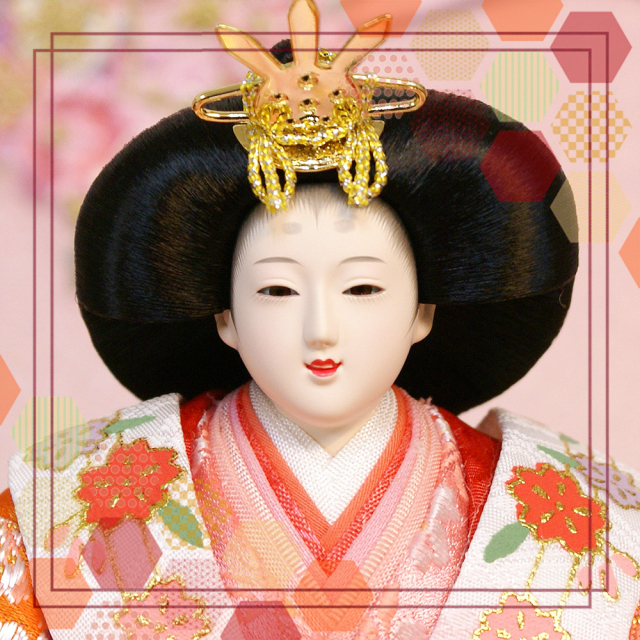 雛人形,東京久月,よろこび雛,収納式三段飾り,ひな人形,S-38331