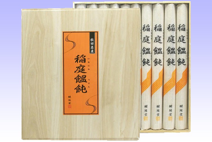 醍延堂　稲庭うどん　木箱入り　(O-50)