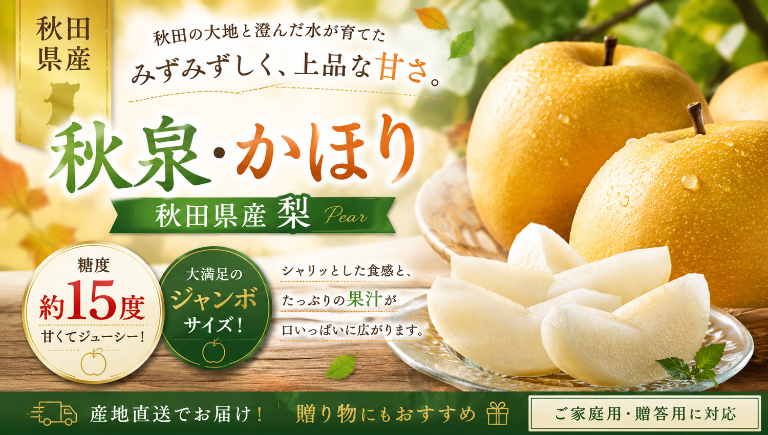 秋泉,かほり,梨