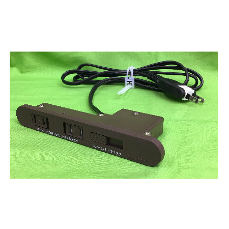 家具用2ヶ口スライドコンセントノアNC-1522USB2A 茶色（ネジ2本付