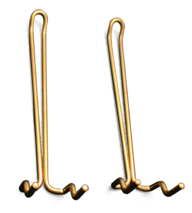 有孔ボード用 Classic 真鍮ゴールドフック ANB-713（2本入り） 25P用 L