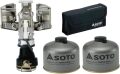 ソト　SOTOプラチナランタン SOD-250＋パワーガス250トリプルミックス　2本セット