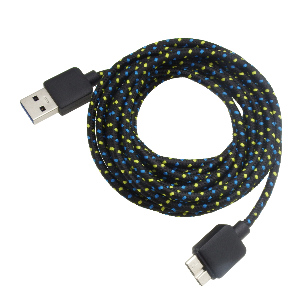 microUSB3.0ネットケーブル3mブラック