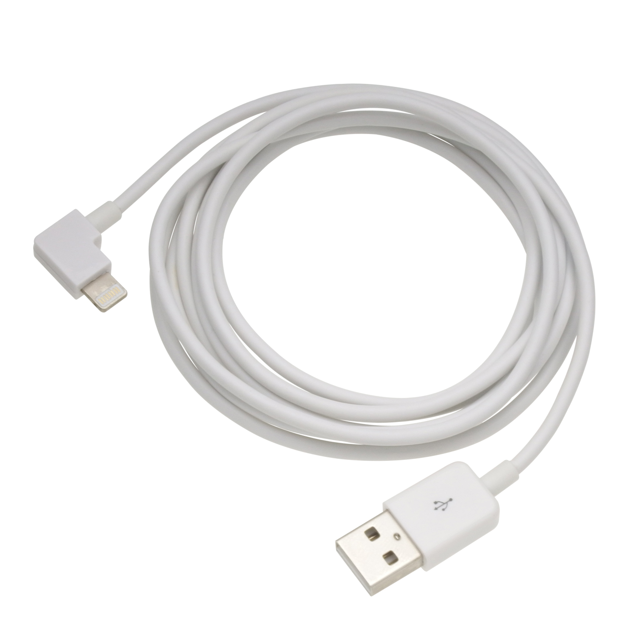 L型ライトニング互換ケーブル 2mホワイト