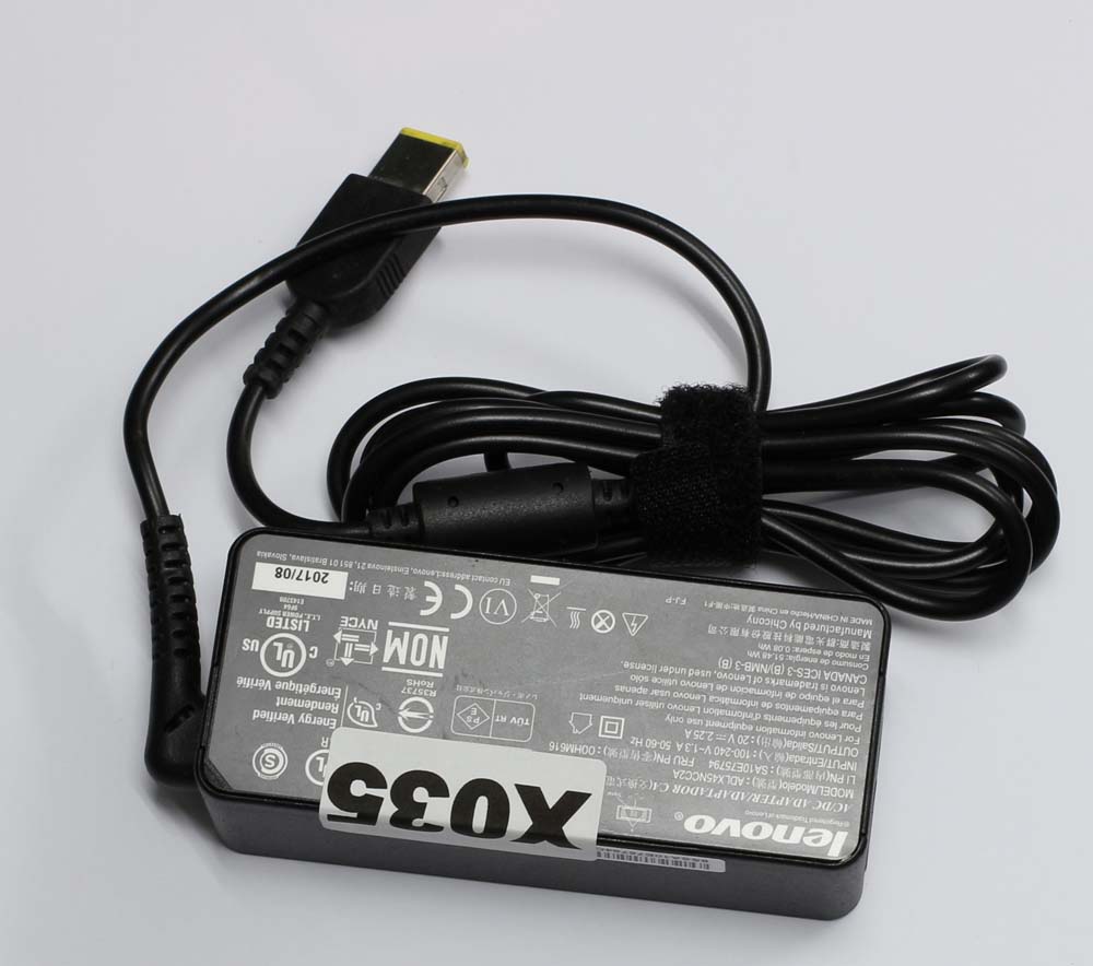 ジャンク品 lenovo ADLX45NCC2A 20V-2.25A 内側 + 無保証 レノボ ACアダプタ
