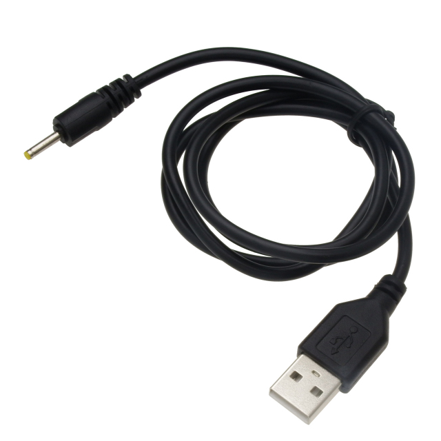USB丸ピン電源ケーブル2.5×0.7mm60cm