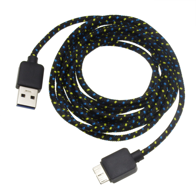 microUSB3.0ネットケーブル2mブラック