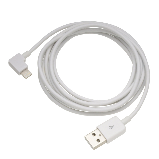 L型ライトニング互換ケーブル 2mホワイト