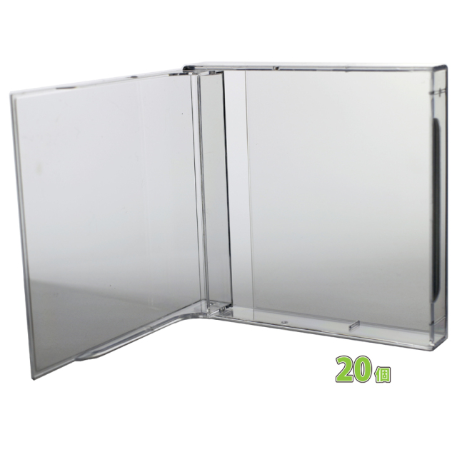 フロッピーディスクを3枚収納可能なケース。透明