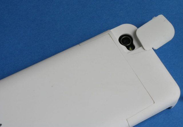 トランスミッタ機能付iPhone4S-4用バッテリー内蔵ジャケットケース