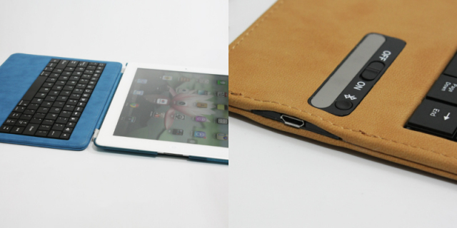 iPad用フリップカバーのようなbluetoothキーボー