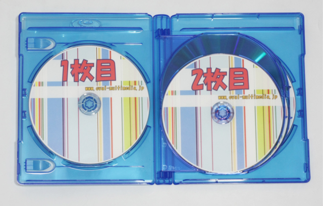 22mm厚6枚収納blu-rayケース　クリアブルー