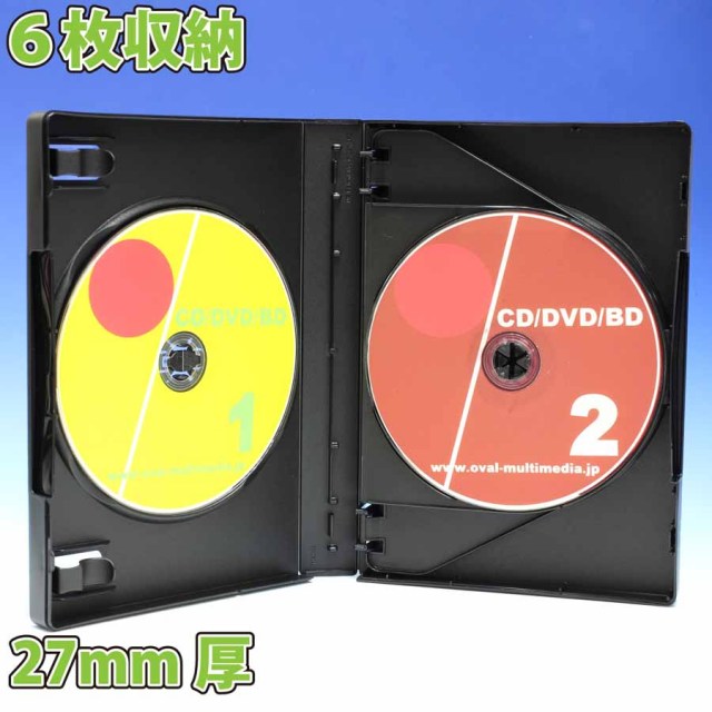 Mロックシリーズ 6枚収納DVDトールケース