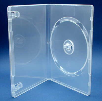 DVDケース 標準サイズ/15mm厚に1枚収納/Mロックトールケース クリア1個 オーバルマルチメディア