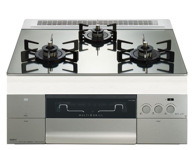 プログレプラチナシルバーガラストップ60㎝ブラックホーローゴトク