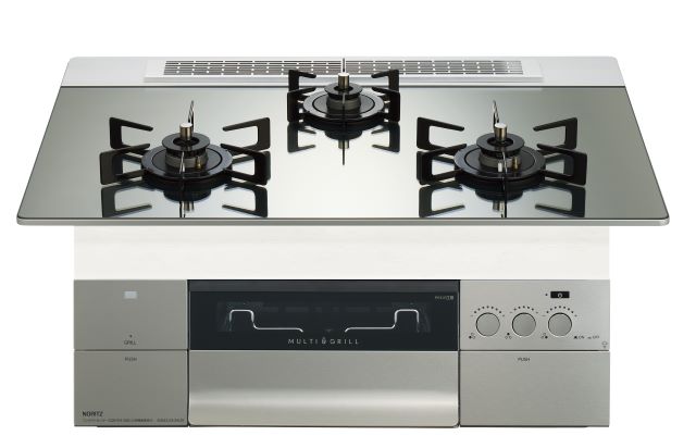 プログレ１００V電源プラチナシルバーガラストップブラックホーローゴトク