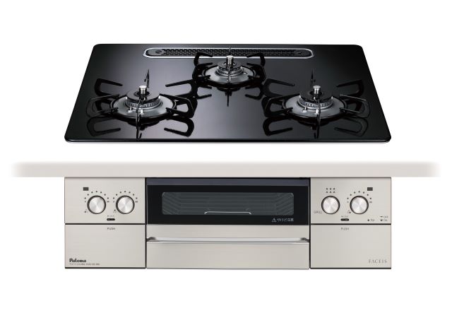 【取付工事対応】PD-893WS-U60CK パロマビルトインコンロ フェイシスグランド トップ幅60cmタイプ クリアパールブラック ハイパーガラスコート