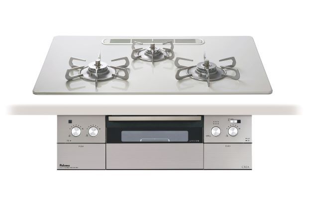 【取付工事対応】PD-963WT-U75CV パロマビルトインコンロ クレア トップ幅75cm ティアラシルバーハイパーガラスコート