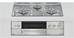 【数量限定特価 取付工事対応】 RHS31W38M13RNSTW リンナイ ビルトインコンロ デリシア 操作部液晶付きタイプ・プラチナミラーガラス60cmトップ ザ・ココットラウンド付属 オーブン接続可能