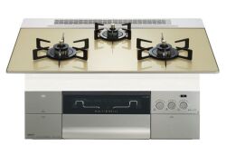 プログレシャンパンゴールドガラストップ７５㎝ブラックホーローゴトク