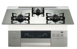 プログレ１００V電源プラチナシルバーガラストップブラックホーローゴトク