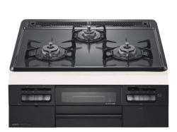 【当店の工事利用者限定】 N3WT5RWTQ1 ノーリツビルトインコンロ メタルトップシリーズ トップ幅60cmタイプ グレーホーロートップ ブラック前面パネル ブラックホーローごとく 無水両面焼グリル
