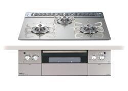 【取付工事対応】PD-963WT-60GH パロマビルトインコンロ クレア トップ幅60cm シャインシルバークリアガラストップ ステンレスごとく