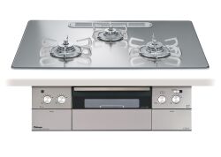 【取付工事対応】PD-963WT-U75GG パロマ ビルトインコンロ クレア トップ幅75cm グロスミラークリアガラストップ ステンレスごとく
