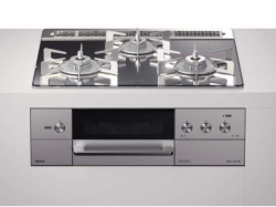 【取付工事対応】RHS31W30E13RCASTW リンナイ ビルトインコンロ デリシア 操作部シンプルタイプ 幅60cm・プラチナミラーガラス60cmトップ