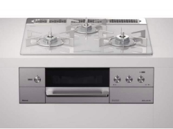 【取付工事対応】RHS31W38M14RCSTW リンナイ ビルトインコンロ デリシア 操作部液晶付タイプ 幅60cm・アローズホワイトガラストップ ザ・ココット付属 オーブン接続可能