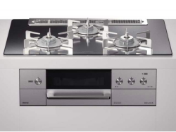 【数量限定特価 取付工事対応】 RHS72W38M13RNSTW リンナイ ビルトインコンロ デリシア 操作部液晶付きタイプ・プラチナミラーガラス75cmトップ ザ・ココットラウンド付属 オーブン接続不可