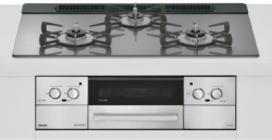 【取付工事対応】リンナイ リッセコンロ RHS71W42J4RSTW サテンシルバーガラストップ 幅75cmタイプ