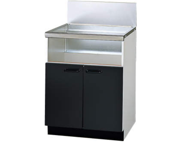 リンナイ ビルトインコンロ組込用収納庫 幅75cmタイプ 両開き式（後板