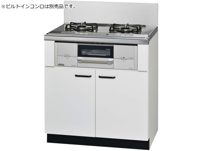 取付工事対応】 UKC-7502-W リンナイ キャビネット 両開き式（後板 